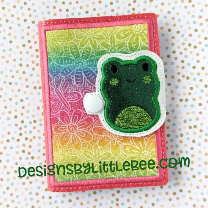 Pudgy Frog Mini Composition Book Snap Cover