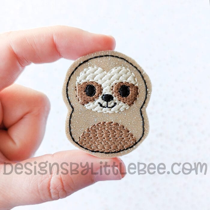 Pudgy Sloth Feltie