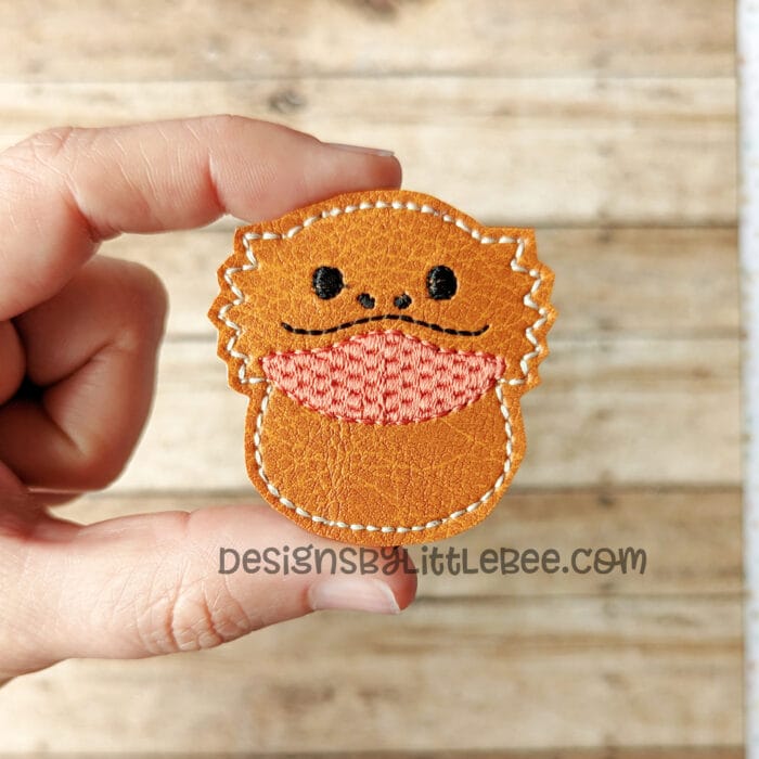 Pudgy Bearded Dragon Feltie