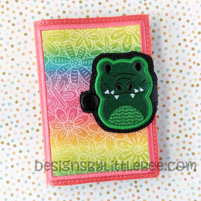Pudgy Alligator Mini Composition Book Snap Cover