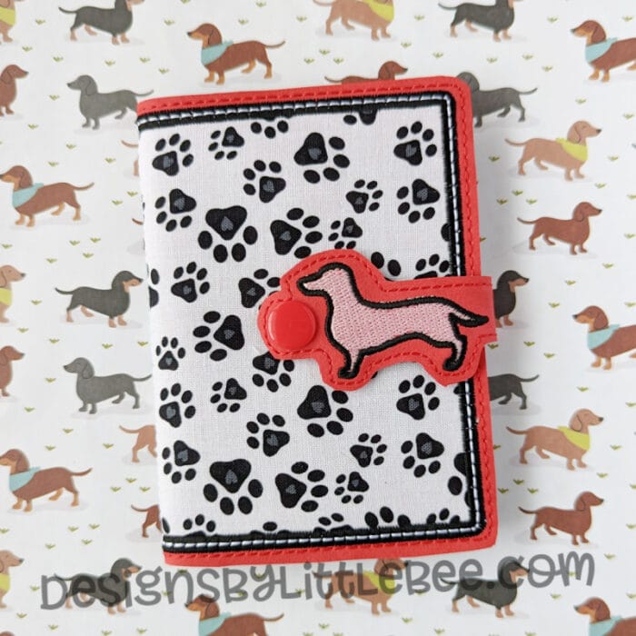 Dachshund Mini Composition Book Snap Cover