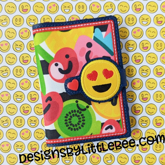 Heart Eyes Mini Composition Book Snap Cover