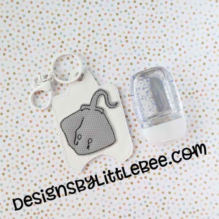 Stingrays Hand Sanitizer Case - Snap Tab and Eyelet Key Fob - Image 2