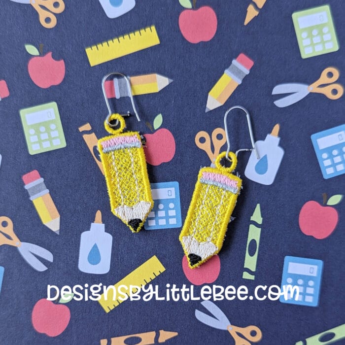Pencil FSL Earrings