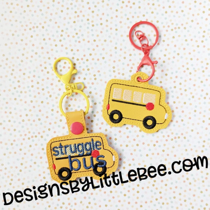 Struggle Bus Snap Tab & Eyelet Key Fob