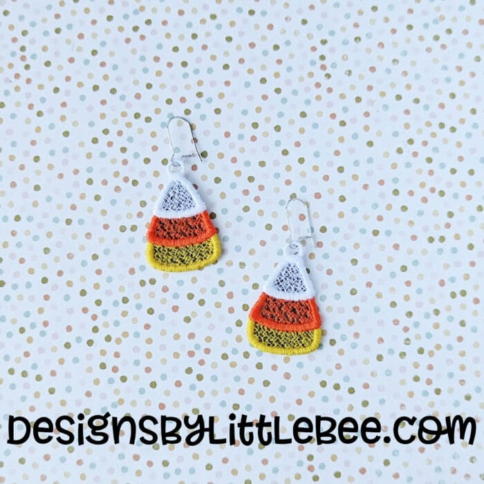 Candy Corn FSL Earrings