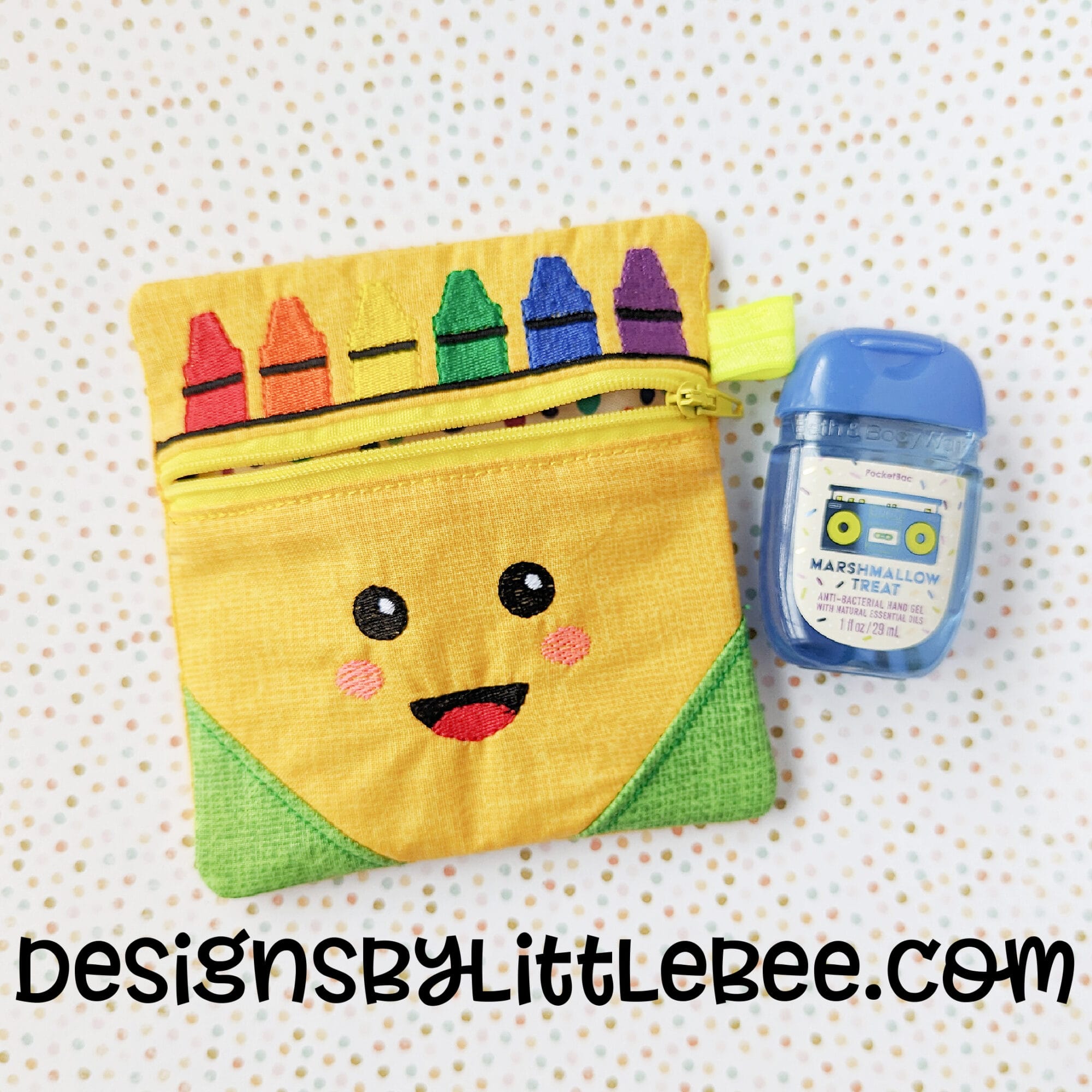 [GRAVER]★DOT SMILE EMBROIDERY SHORT PADDING Polka Dot Embroidery Scissor Sheath - Stitched Modern