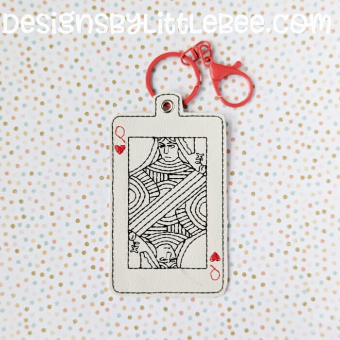 Playing Card ID Card/Badge Holder - 5x7 and up ONLY