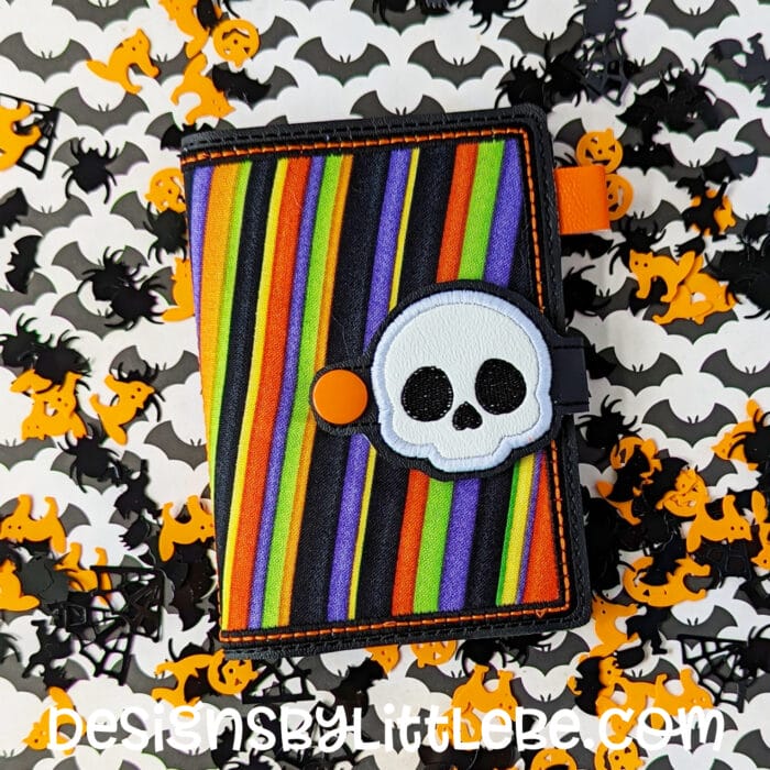 Skully Mini Composition Book Snap Cover