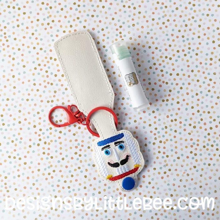 Nutcracker Lip Balm Holder Key Fob Snap Tab - 5x7+ ONLY