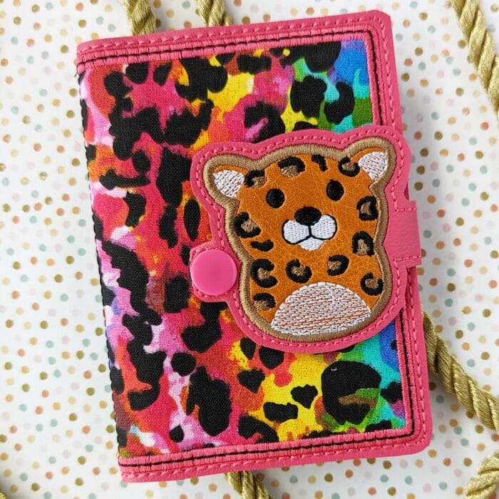 Pudgy Leopard Mini Composition Book Snap Cover