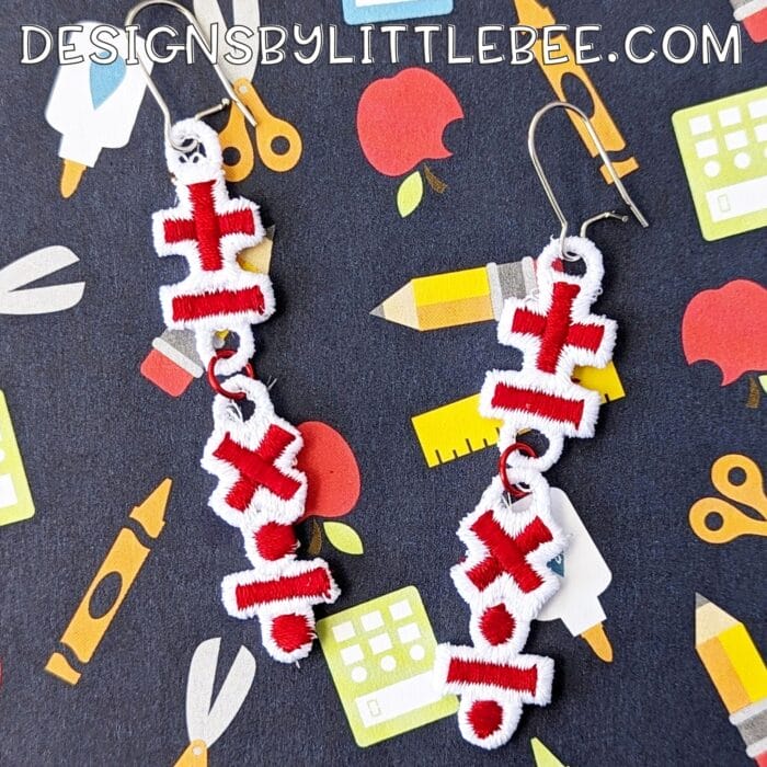 Math Equation FSL Earrings