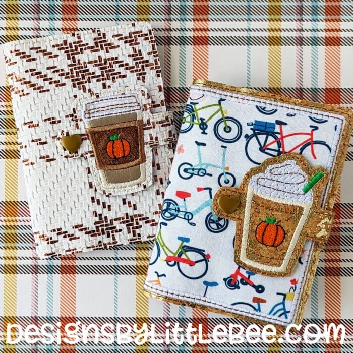 Pumpkin Spice Latte Mini Composition Book Snap Cover Set