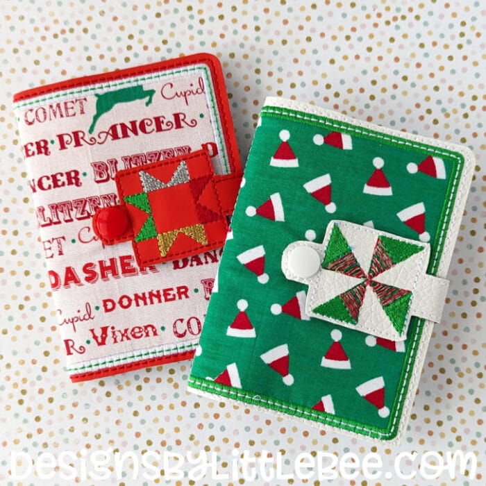 Quilt Blocks I Mini Composition Book Snap Cover