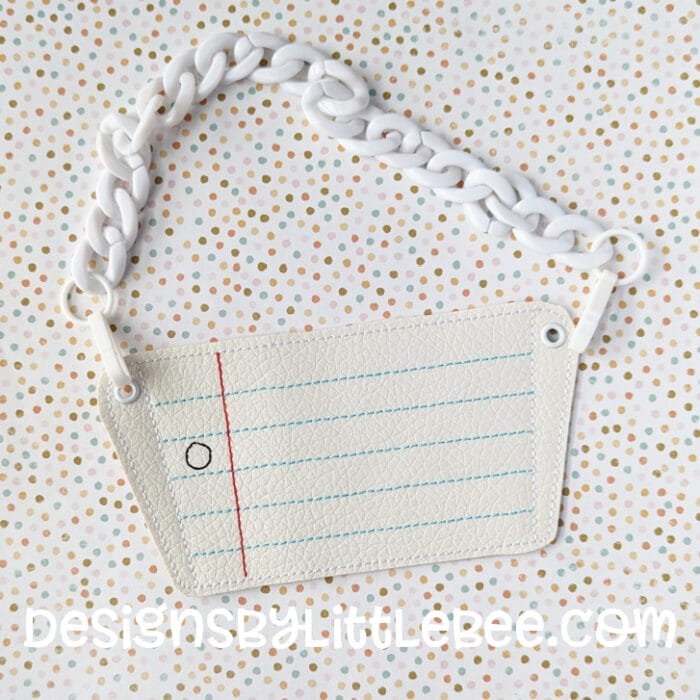 Notebook Paper Coffee Clutch