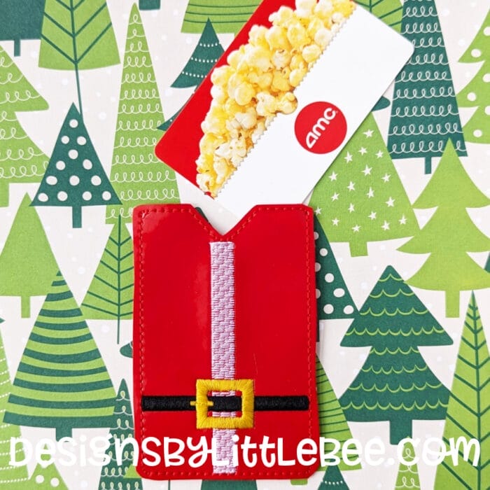 Santa's Belt Gift Card Holder