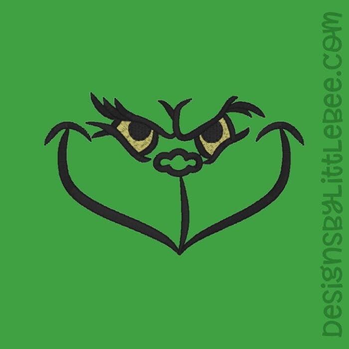 Grinch Applique – Designs by Little Bee