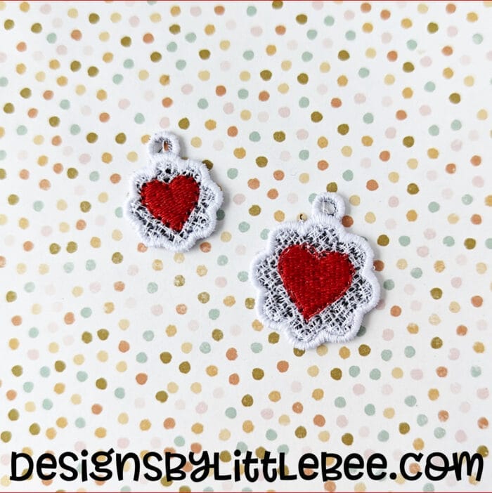 Scallop and Heart FSL Earrings