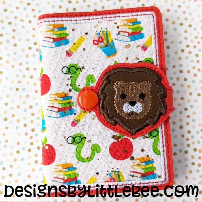 Lion Mini Composition Book Snap Cover