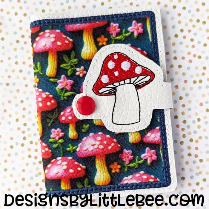 Toadstool Mini Composition Book Snap Cover