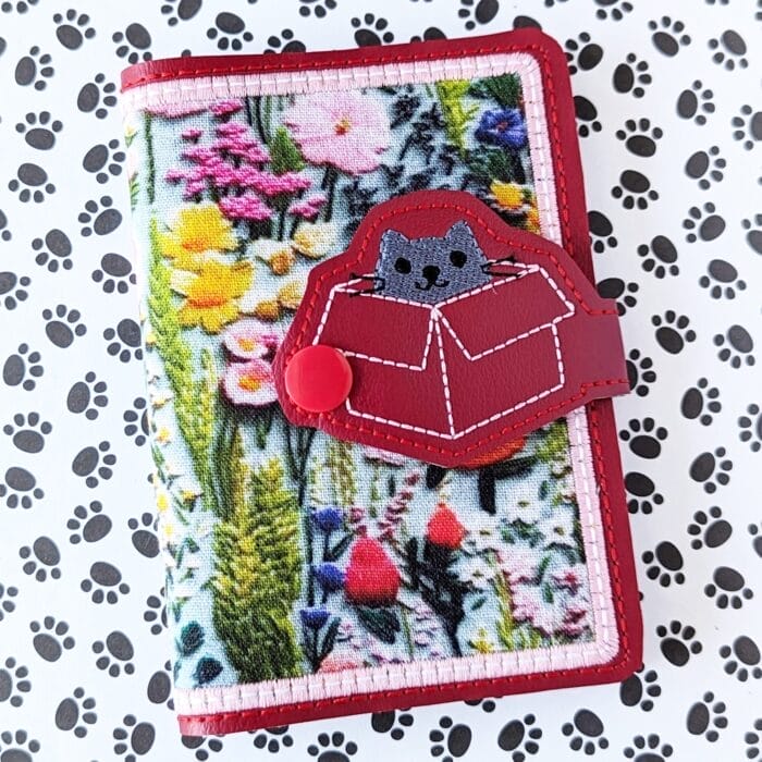 Cat in a Box Mini Composition Book Snap Cover