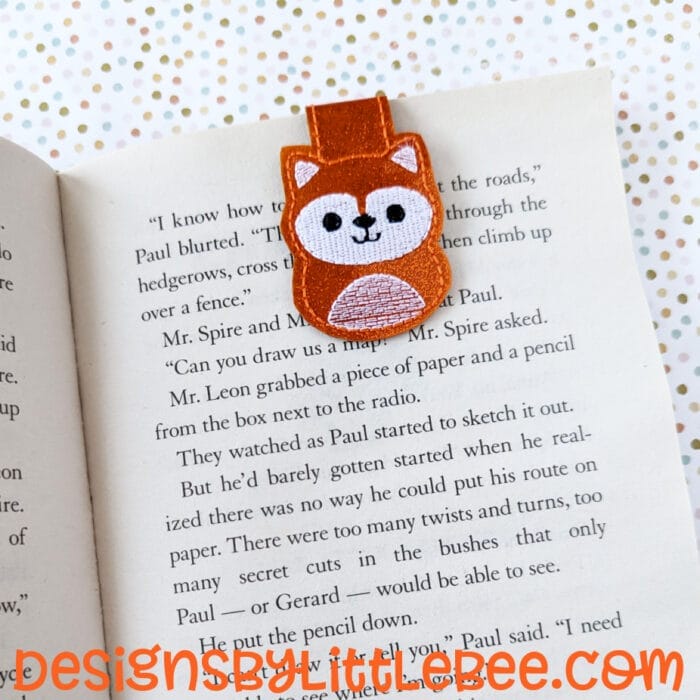 Pudgy Fox Foldover Magnetic Bookmark