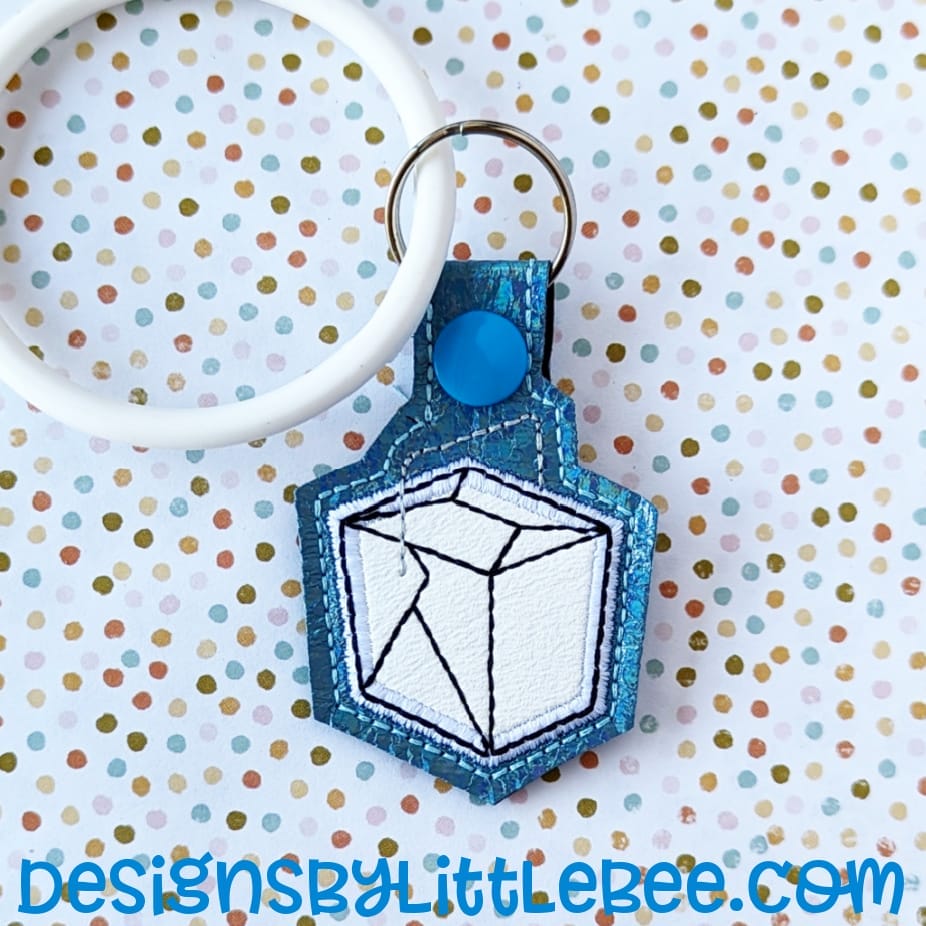 Takeout Box Snap Tab & Eyelet Key Fob - Designs by Little Bee