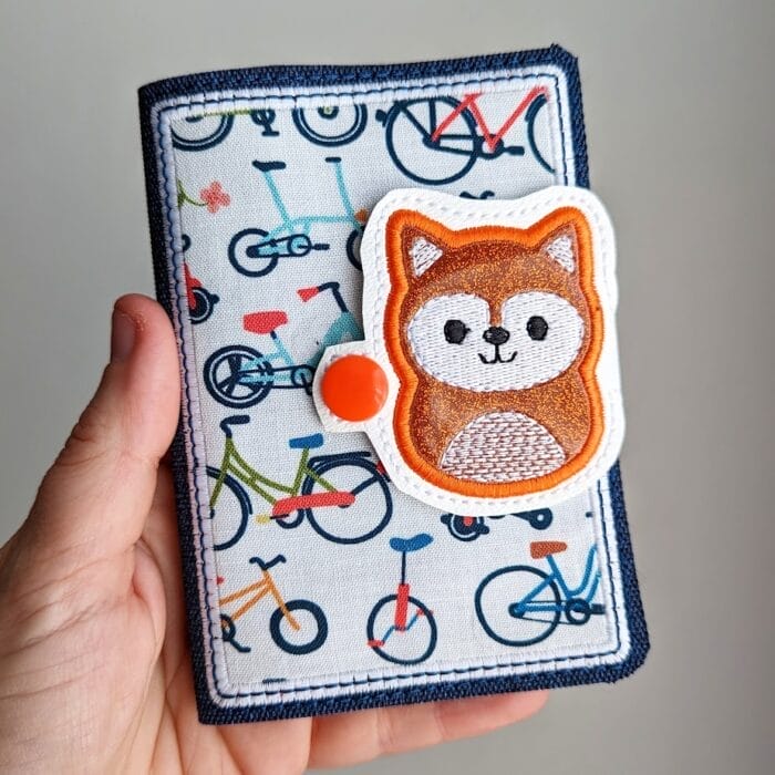 Pudgy Fox Mini Composition Book Snap Cover