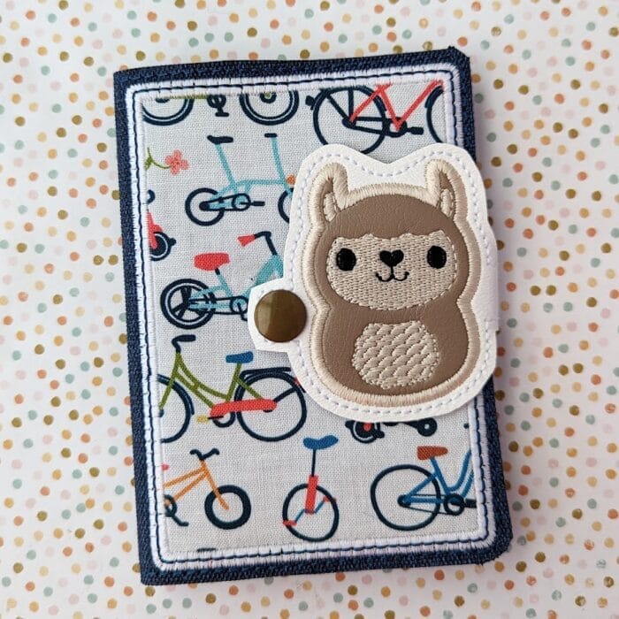 Pudgy Llama Mini Composition Book Snap Cover