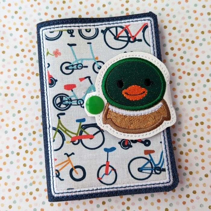 Pudgy Mallard Mini Composition Book Snap Cover