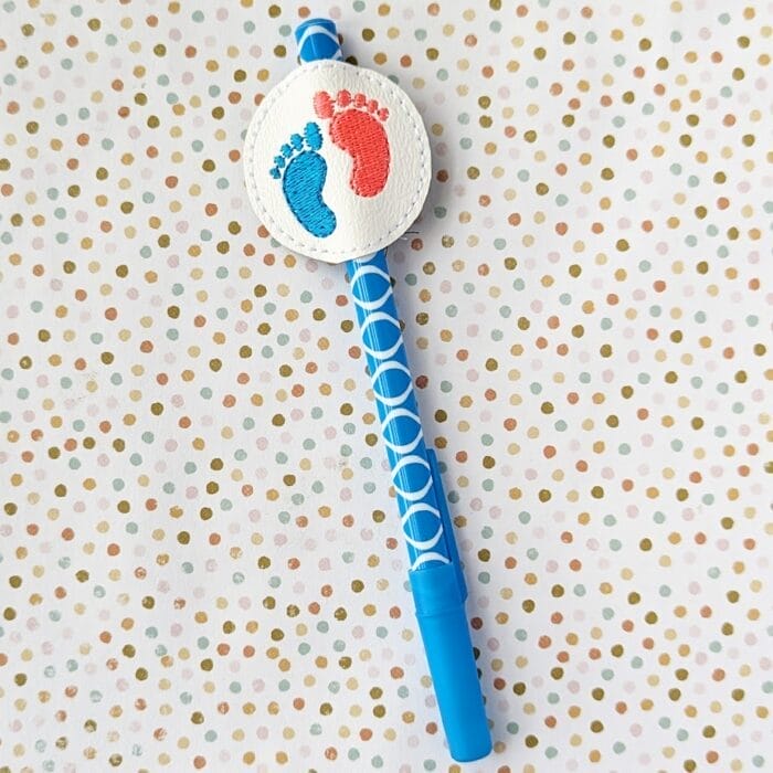 Baby Feet Feltie and Pen / Pencil Hugger