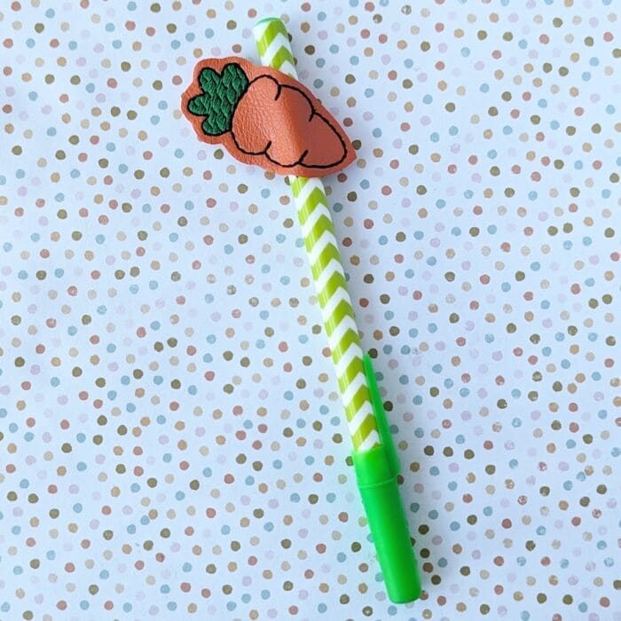 Carrot Feltie and Pen / Pencil Hugger