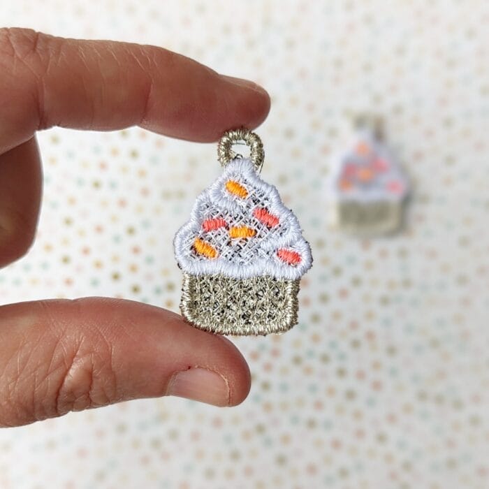 Cupcake FSL Earrings