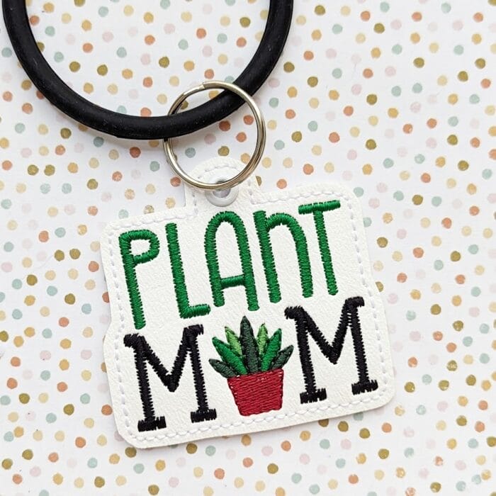 Plant Mom Snap Tab & Eyelet Key Fob