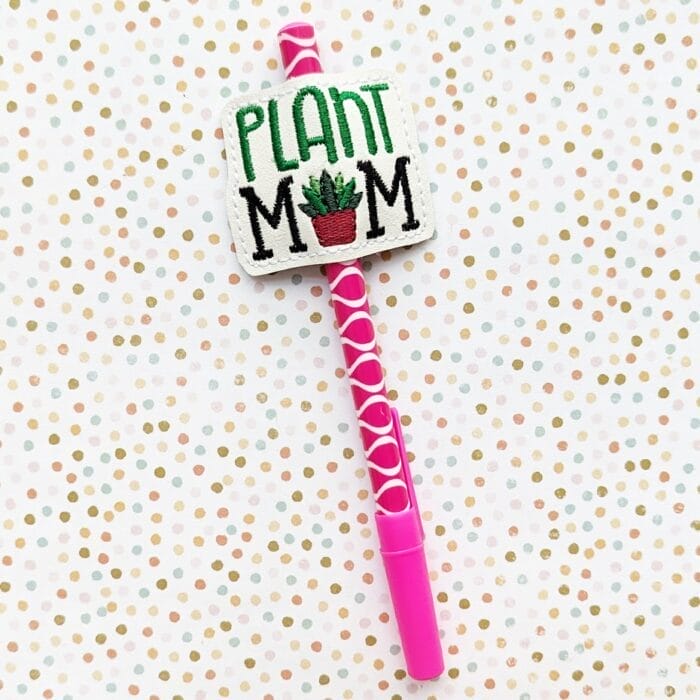 Plant Mom Feltie and Pen / Pencil Hugger