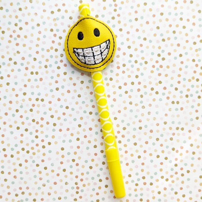 Braces Face Feltie and Pen / Pencil Hugger