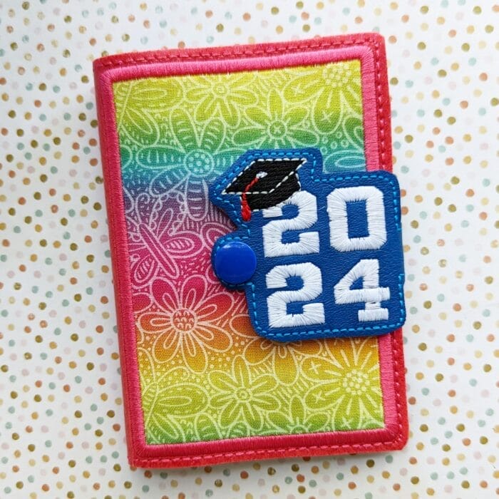 2024 Grad Cap Mini Composition Book Snap Cover