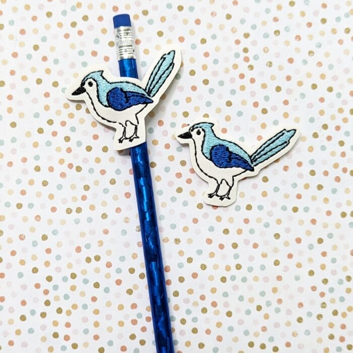 Blue Jay Feltie and Pen / Pencil Hugger