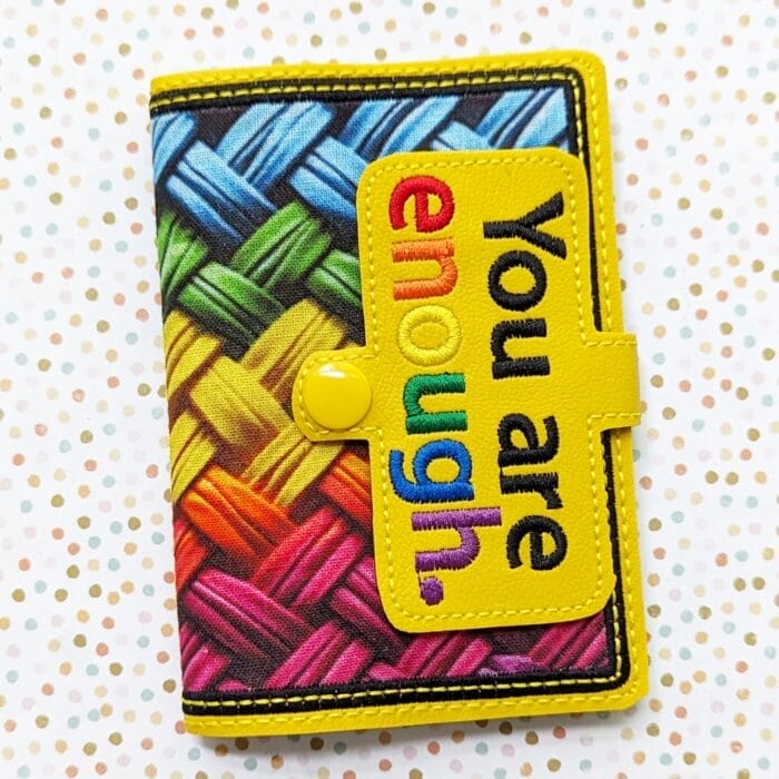 You Are Enough Mini Composition Book Snap Cover