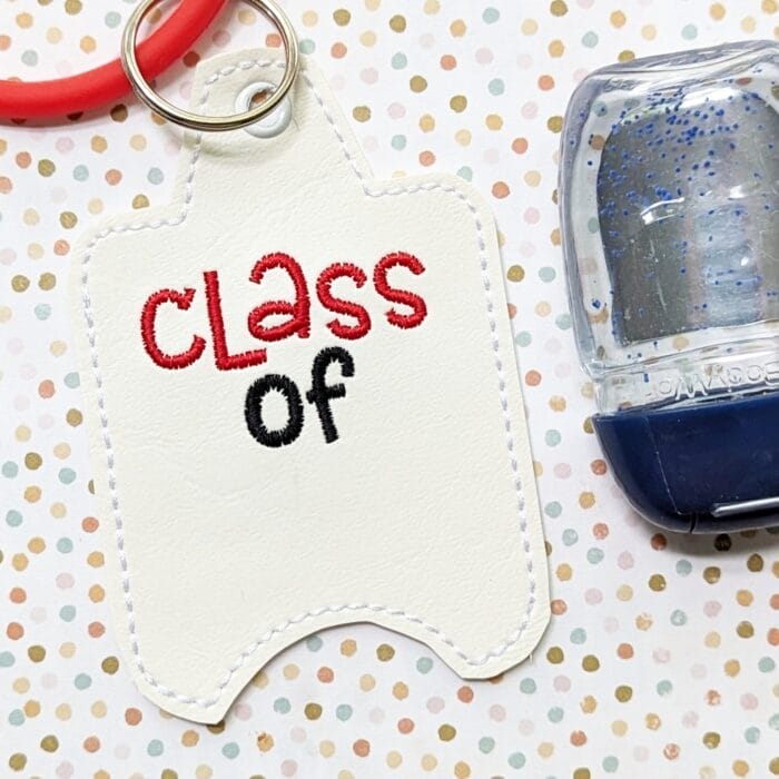 Class of ____ Hand Sanitizer Snap Tab & Eyelet Key Fob Kit