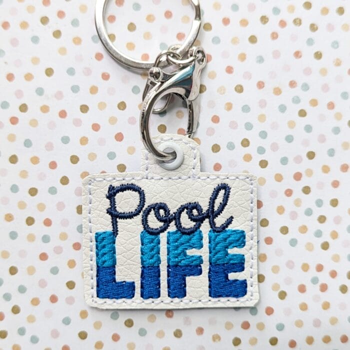 Pool Life Snap Tab & Eyelet Key Fob - Image 2