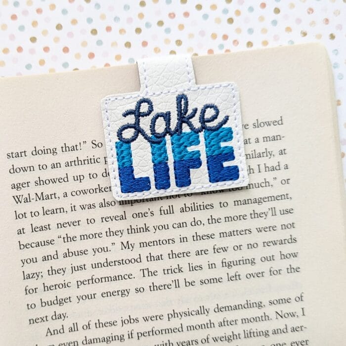 Lake Life Foldover Magnetic Bookmark