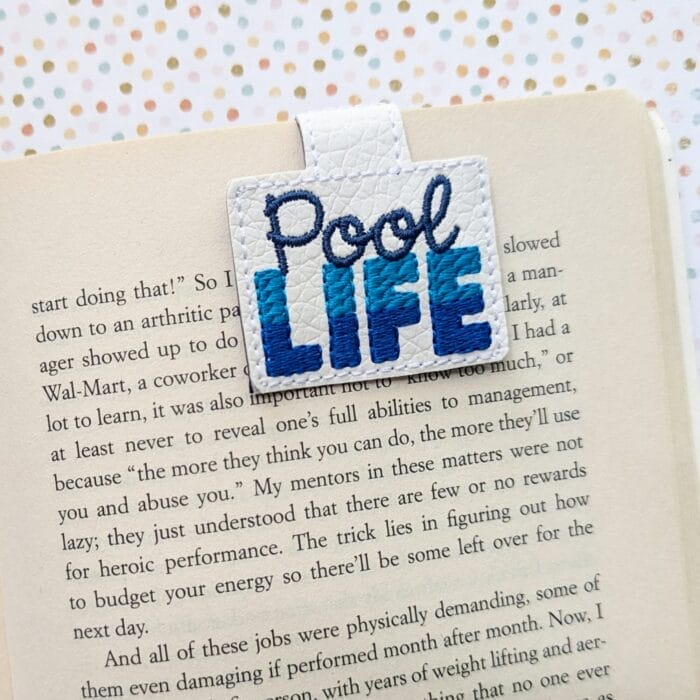 Pool Life Foldover Magnetic Bookmark