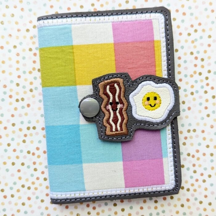 Bacon and Egg Mini Composition Book Snap Cover