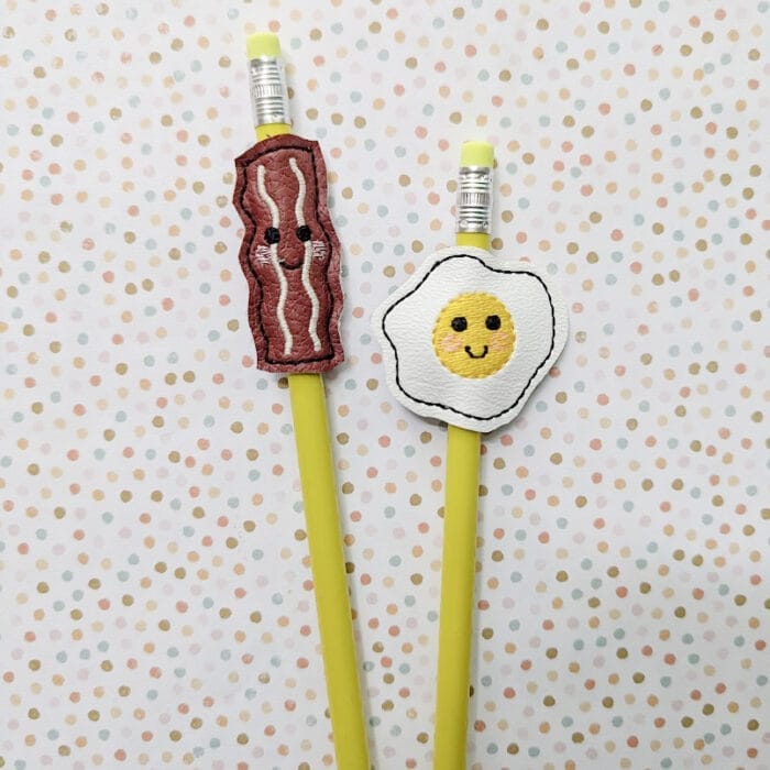 Bacon and Egg Feltie and Pen / Pencil Hugger