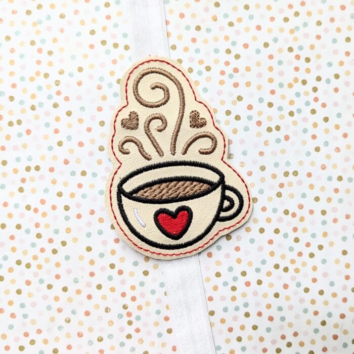 Coffee Cup Planner, Book Band, Bookmark