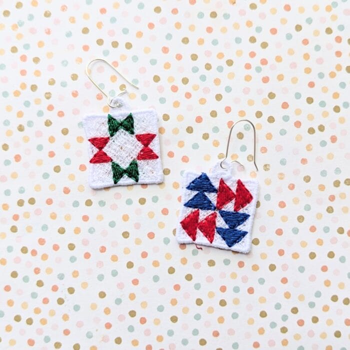 Quilt Blocks III FSL Earrings