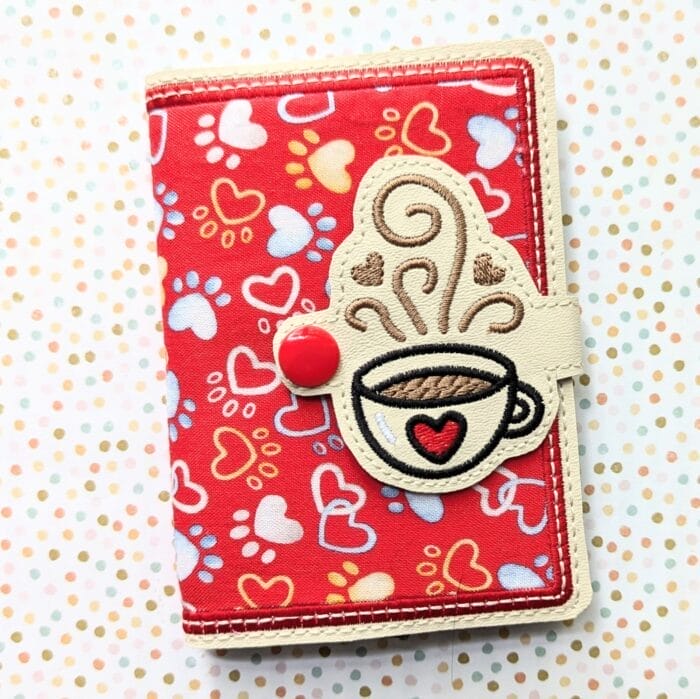 Coffee Cup Mini Composition Book Snap Cover