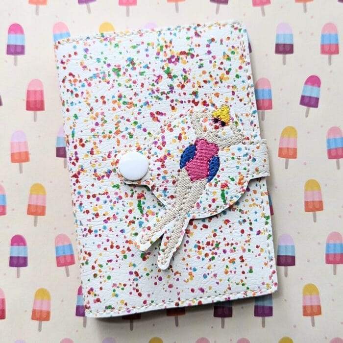 Float Lady Mini Composition Book Snap Cover