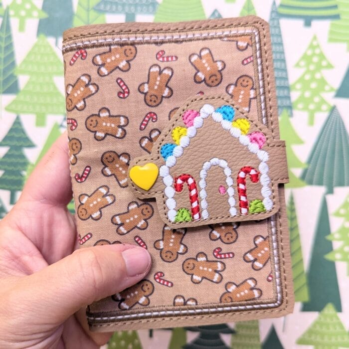 Gingerbread House Mini Composition Book Snap Cover